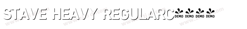 Stave Heavy RegularC字体转换